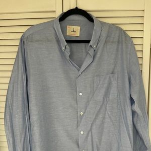 La Paz Branco Button Down Shirt XL Blue Sky